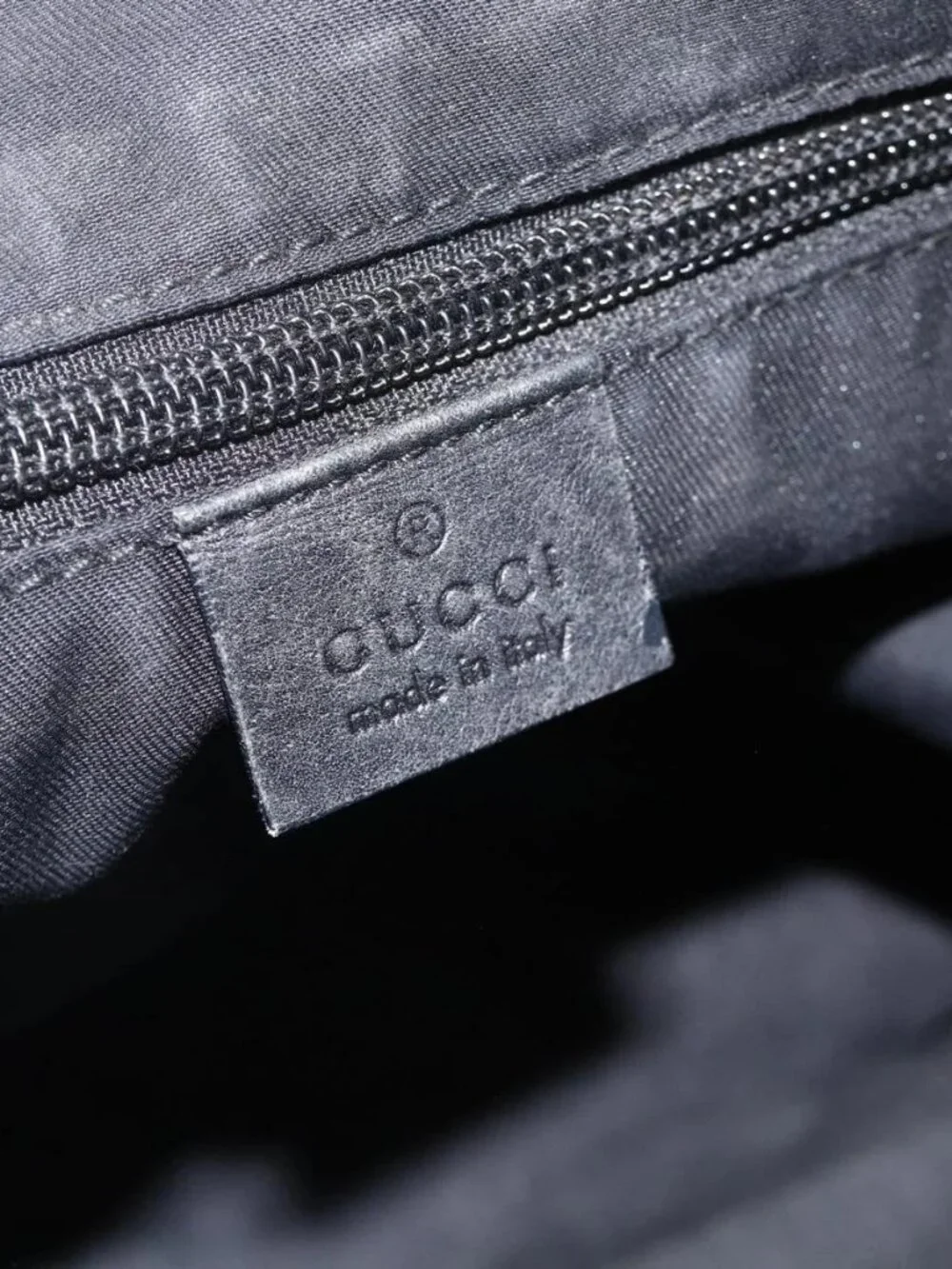 GUCCI GG Canvas Shoulder Bag Black Silver 145357 Auth 175338